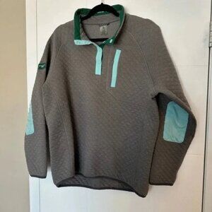 Size XL Woods Farnham Quilted lll 3/4 Snap Sweatshirt